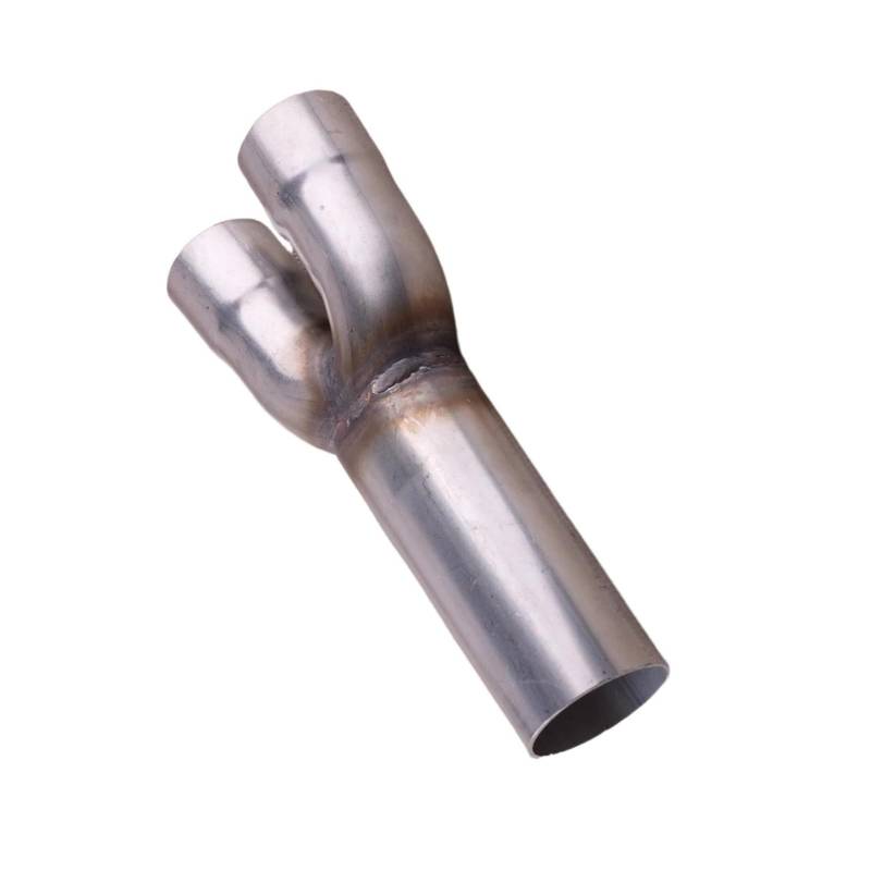 Einzel 1.75''OD Dual 1.5''ID Universal 2-1 Auspuff Merge Collector Adapter Y Einlass Outlet Rohr Rohr Flansch Header Abgasrohrleitungen von REOKIP