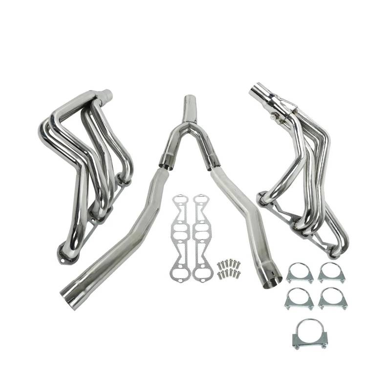 Für C&hevrolet Für Camaro SBC 5.0/5,7 V8 1982-1988 1989 1990 1991 1992 Auspuffkrümmer + Y-Rohr Abgasrohrleitungen von REOKIP