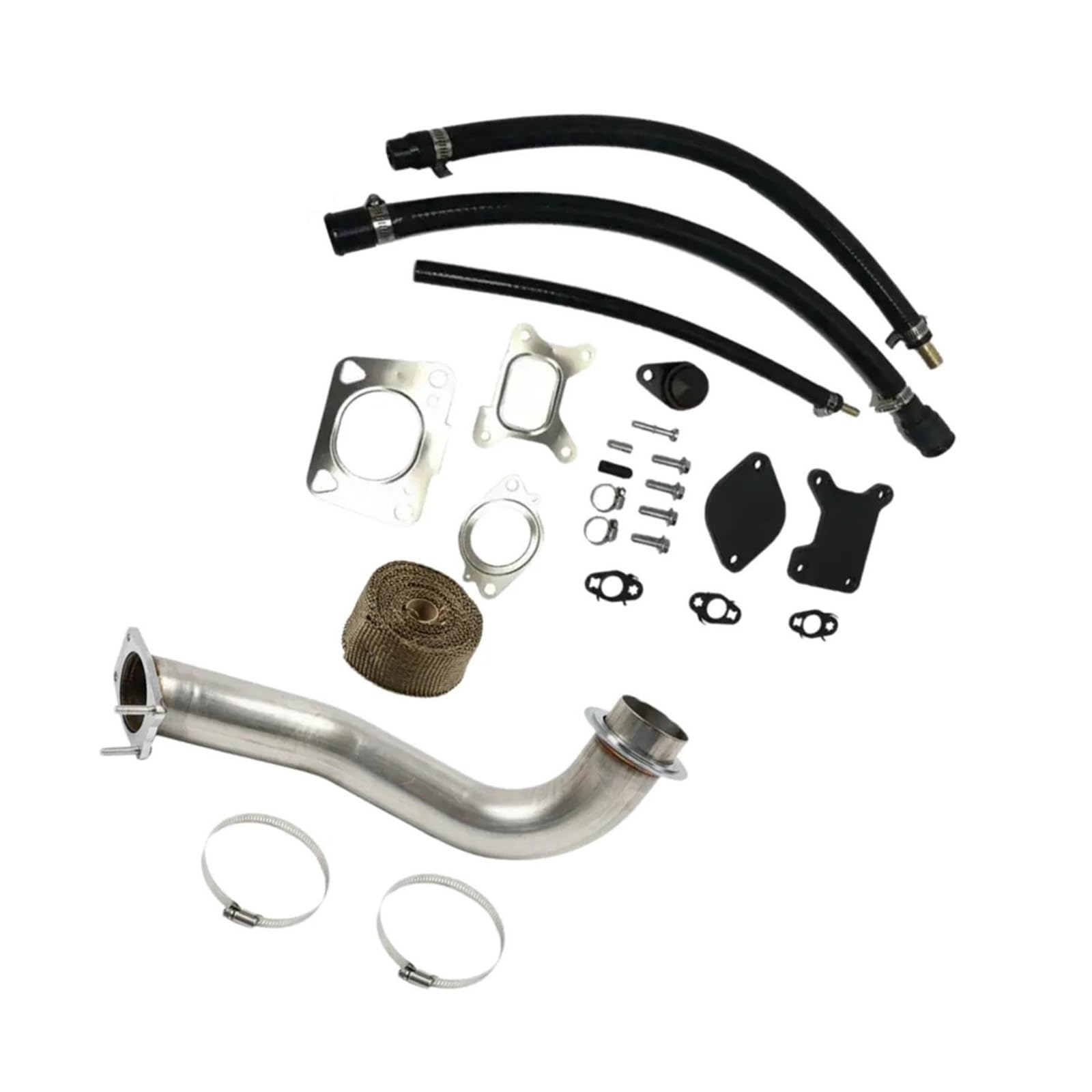 Für C&hevrolet Für Silverado 2017-2023 3,5 Zoll Auspuff Fallrohr L5P Fallrohr Auspuff L5p Fallrohr Abgasrohrleitungen(L5P EGR Downpipe) von REOKIP