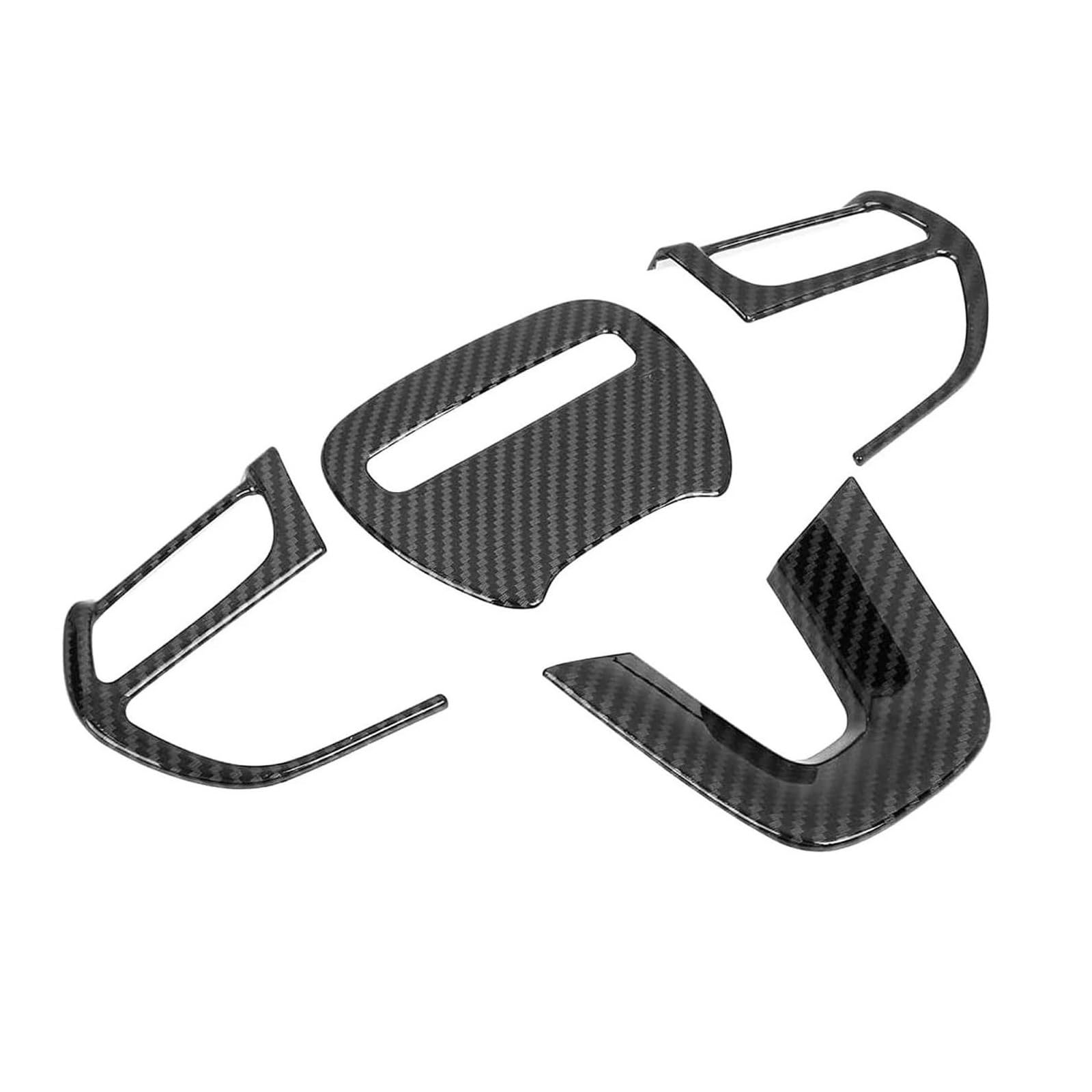 REOKIP Auto Für Dodge Für Challenger/Für Ladegerät 2015 2016 2017 2018 2019 2020 2021 2022 2023 Auto-Lenkrad-Dekorationsabdeckung Interieurleisten(SET) von REOKIP