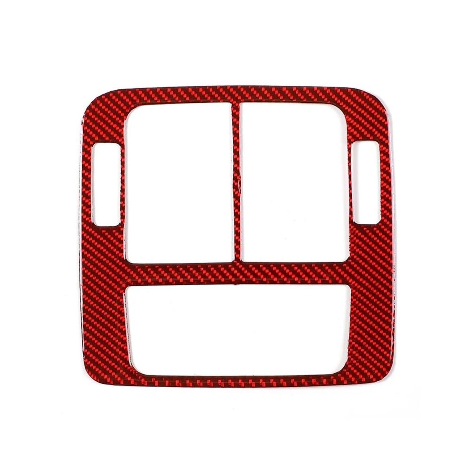 REOKIP Auto Für P&orsche Für Taycan 2019-2022 Weiche Kohlefaser Auto Hinten Air Outlet Vent Klimaanlage Panel Abdeckung Trim Aufkleber Interieurleisten(Red) von REOKIP