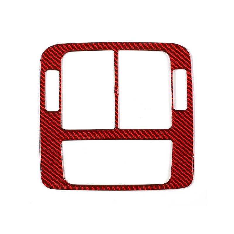 REOKIP Auto Für P&orsche Für Taycan 2019-2022 Weiche Kohlefaser Auto Hinten Air Outlet Vent Klimaanlage Panel Abdeckung Trim Aufkleber Interieurleisten(Red) von REOKIP