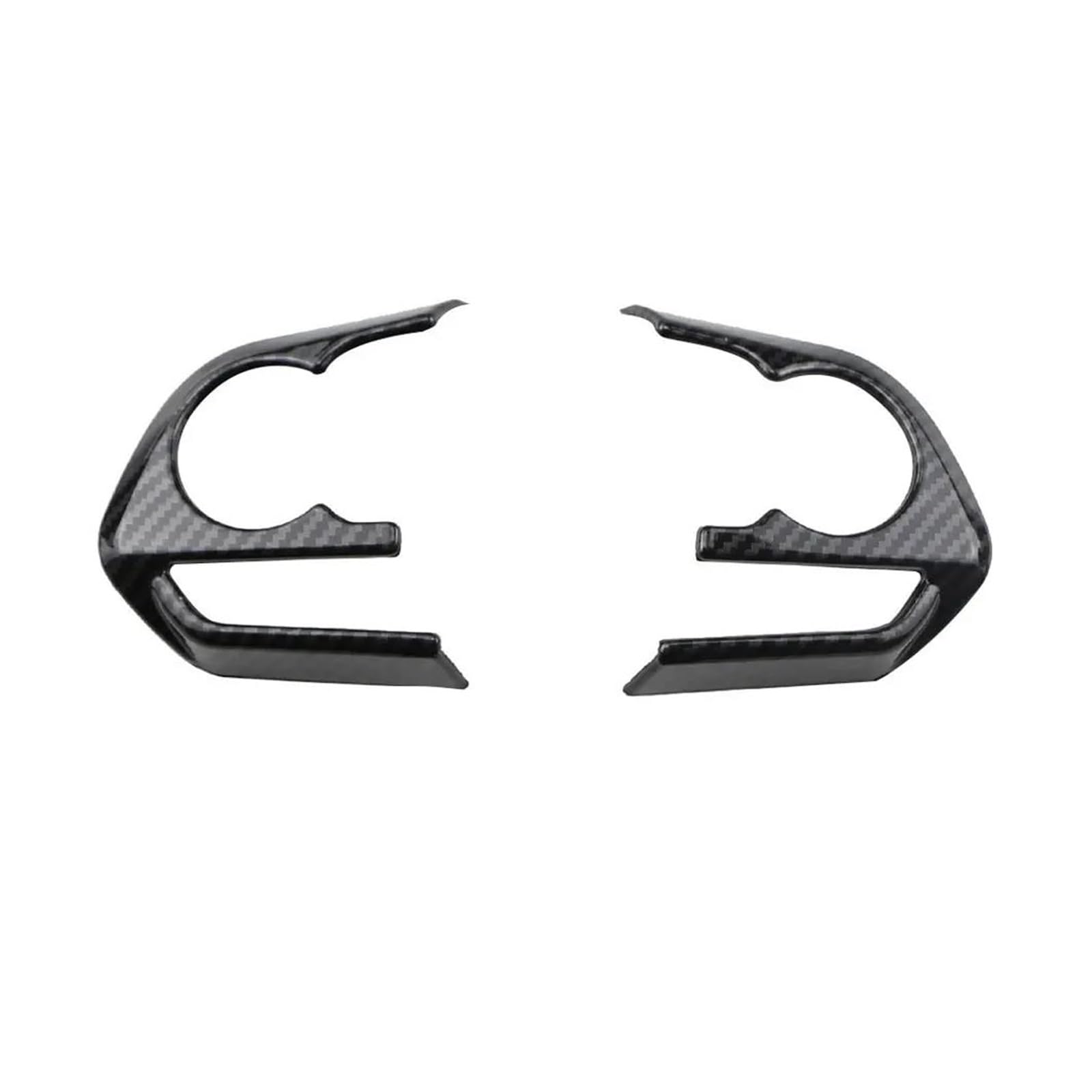 REOKIP Auto Für Toyota Für RAV4 Für Corolla E210 2019 2020 2021 2022 Auto Lenkrad Panel Abdeckung Trim Aufkleber Interieurleisten(2Pcs carbon texture) von REOKIP
