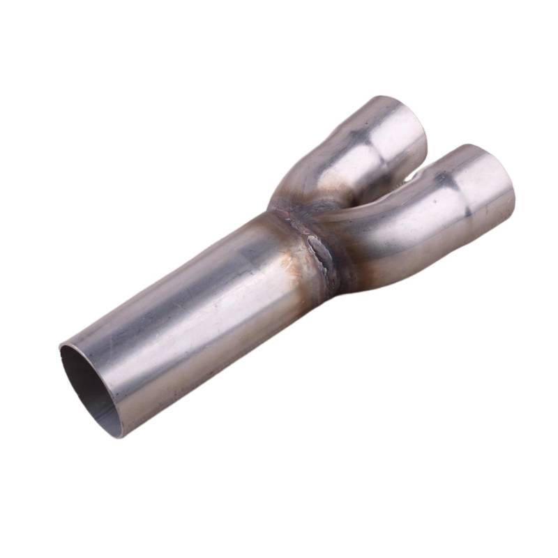 Universal 2-1 Auspuff Merge Collector Adapter Y Einlass Outlet Rohr Rohr Flansch Header Einzel 1.75''OD Dual 1.5''ID Abgasrohrleitungen von REOKIP