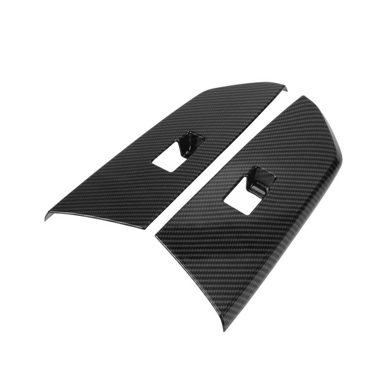 REPAIROCK 1 Satz Hecktür Fensterschalterblende Abdeckung für Toyota Tundra 2014-2021 Master Fensterschalterblende Kohlefaser Muster ABS Schwarz von REPAIROCK