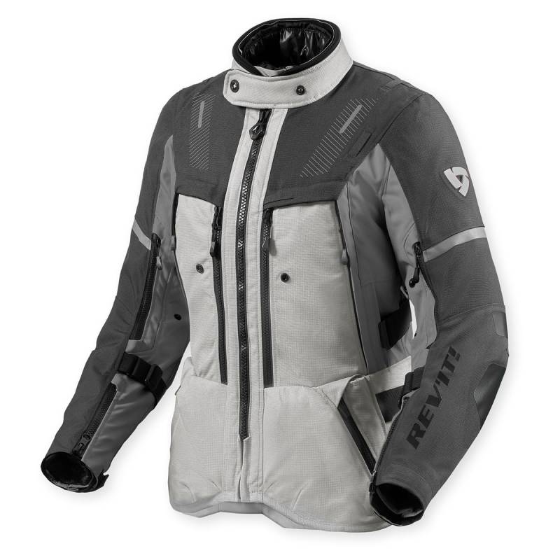 REV'IT! Damen Sand 5 H2O Adventure Touring Motorradjacke (Silber/Anthrazit - 38) von REV'IT!