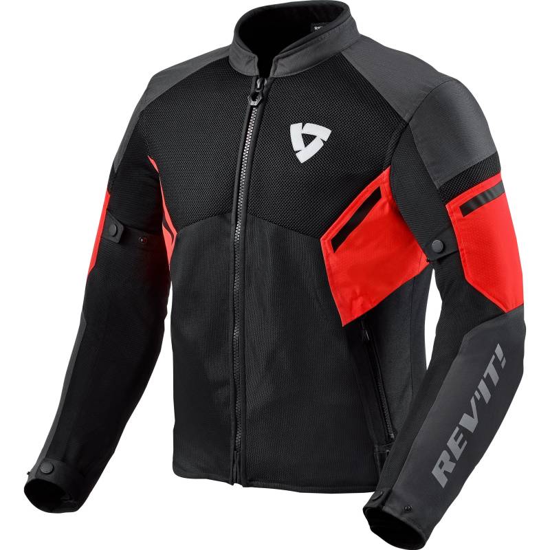REV'IT! GT-R Air 3 Textiljacke schwarz/neonrot L Herren von REV'IT!