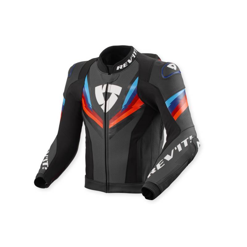 REV'IT! Quantum 3 Pro Lederjacke schwarz/blau 46 Herren von REV'IT!