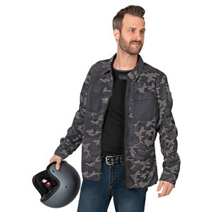 REV'IT! Louis Tracer Air Motorrad-Hemd Camouflage Grau Schwarz Rev'it! von Rev'it!