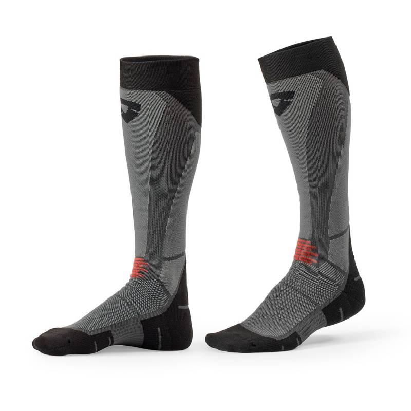 Revit Socken Kalahari 2 Socks Motorradsocken schwarz grau, 45-47 von REV'IT!