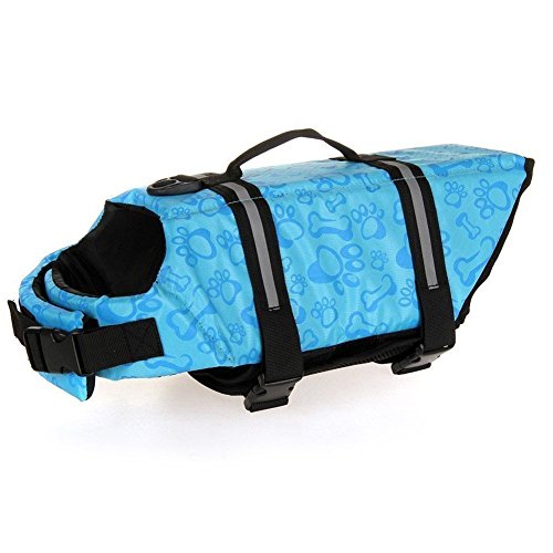 REXSONN Schwimmweste Hunderettungsweste Rettungsweste Schwimmhilfe für Hunde Hunde-Schwimmweste Hundeweste Warnweste Float Coat Hundeschwimmweste Dog Life Jacket von REXSONN