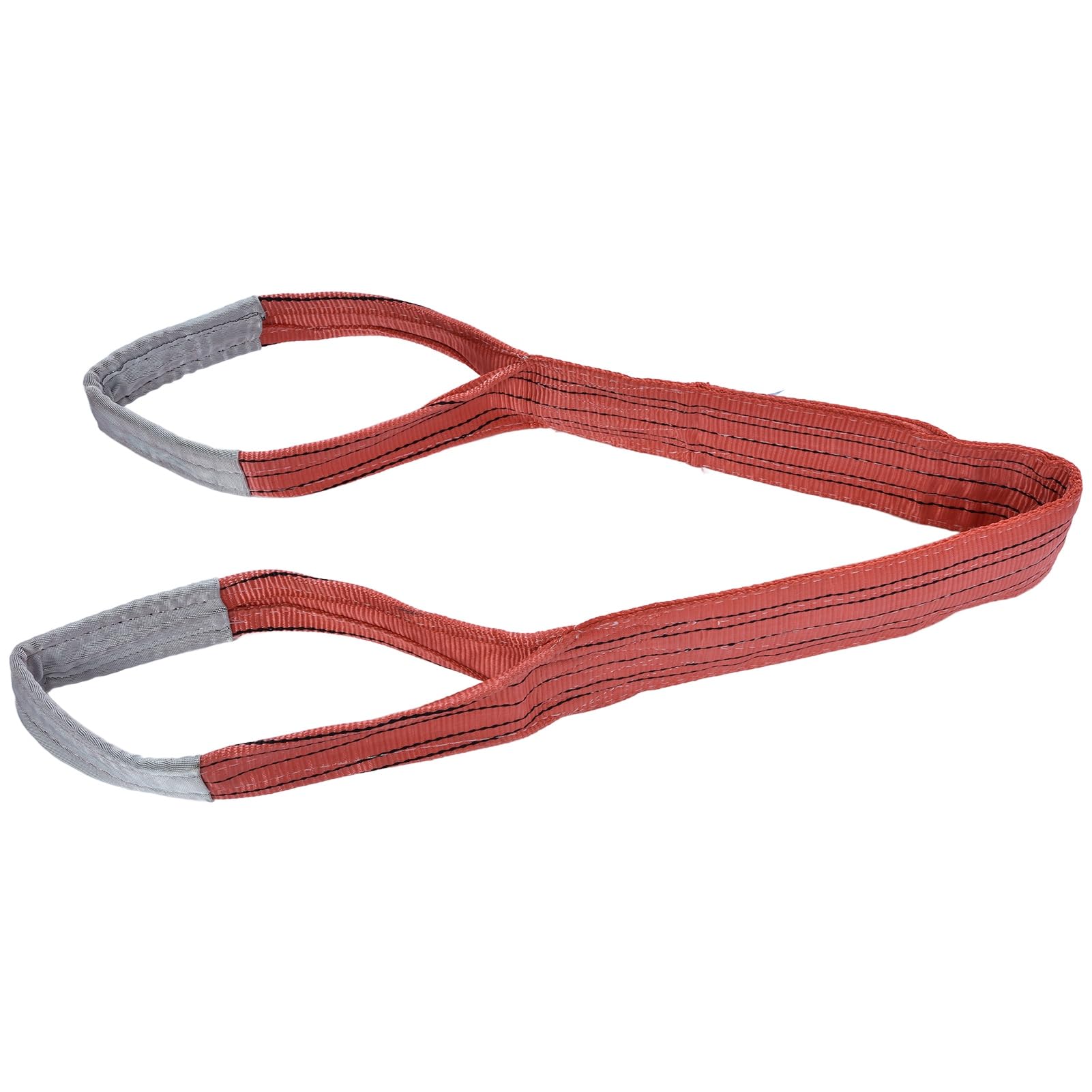 5T Flat Lifting Sling | High Strength Widen PES Webbing Straps for Crane Rigging | 125mm Width/Ships/Machinery/Construction | 6:1 Security Factor, Red (2m) von REXVTNS