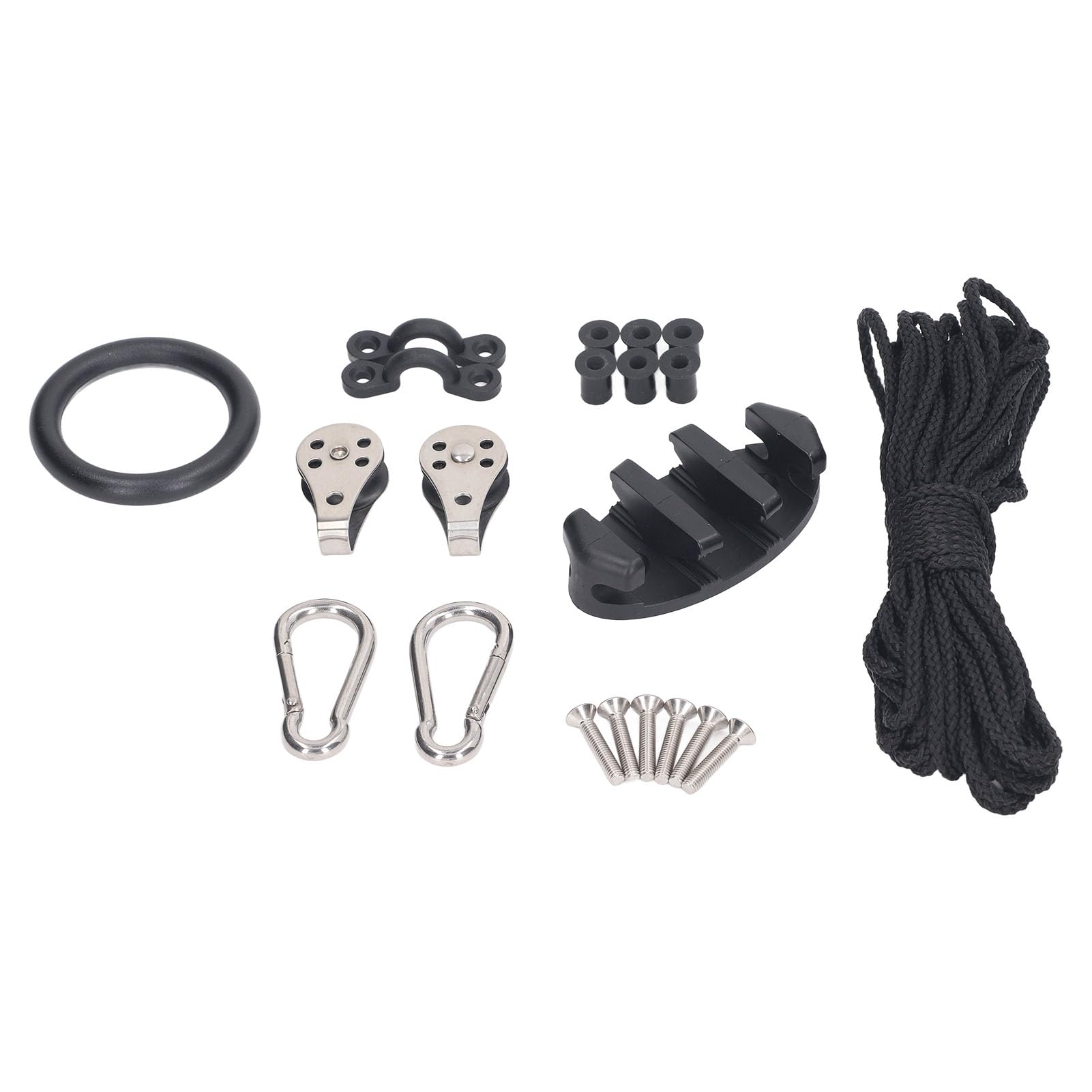Kayak Anchor Rope Kit with Nylon Ring & Steel Thimble | Non - Elastic Boat Anchor Line for Fishing/Camping/Swimming | Lightweight & Sturdy with 20 Accessories Kayak Anchor Rope Kit with Nylon Ring & Steel Thimble | Non - Elastic Boat Anchor Line for Fishing/Camping/Swimming | Lightweight & Sturdy with 20 Accessories von REXVTNS