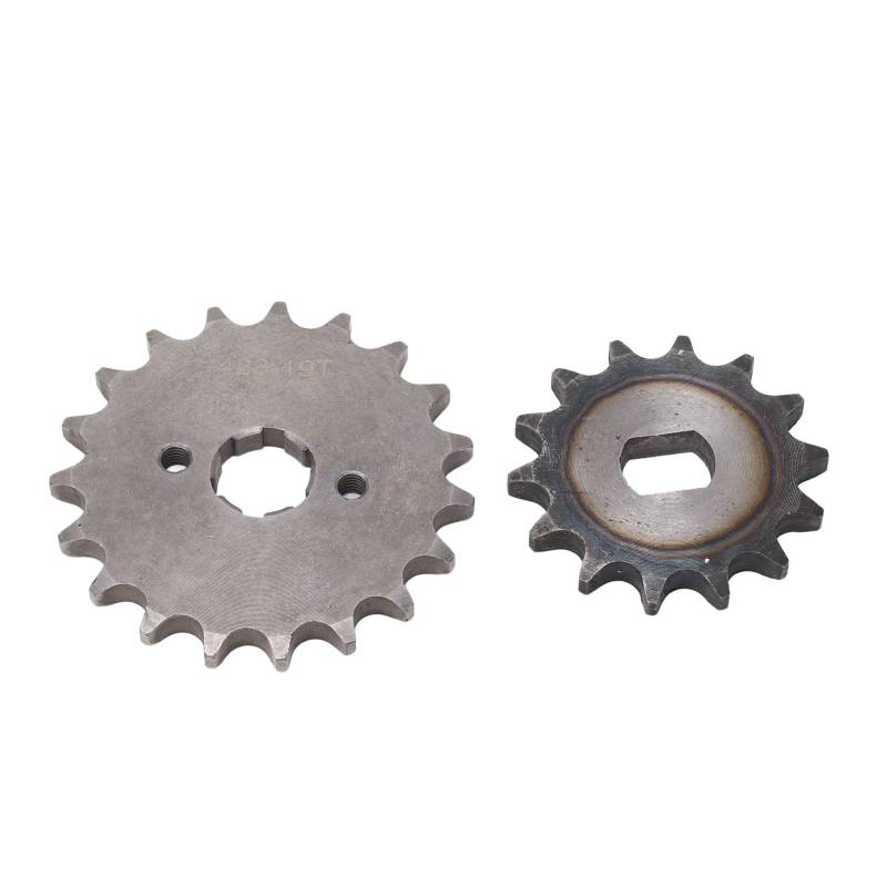 REXVTNS 428 Motor Sprocket Set | 19T Front & 14T Rear Steel Sprocket for 125cc - 250cc Off - Road Vehicles/Pit Vehicles/ATVs | High - Efficiency Chain Drive Upgrade von REXVTNS