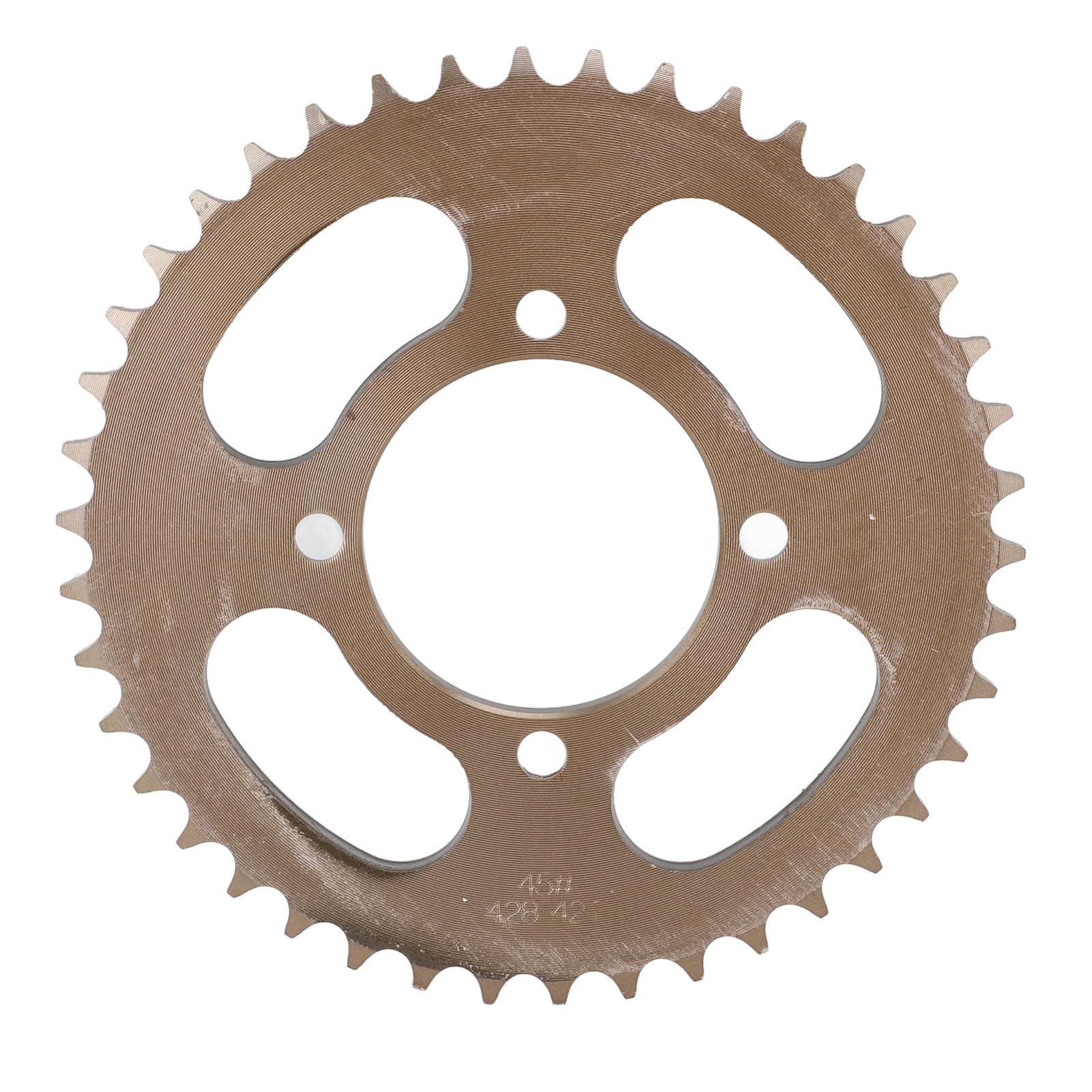 REXVTNS 428 Rear Sprocket 42 Tooth | Steel & Bronze High Toughness Chainring | for Off Road Bikes/Motorcycles | Long - Lasting 428 Chain Sprocket for Cycling Riding REXVTNS 428 Rear Sprocket 42 Tooth | Steel & Bronze High Toughness Chainring | for Off Road Bikes/Motorcycles | Long - Lasting 428 Chain Sprocket for Cycling Riding von REXVTNS