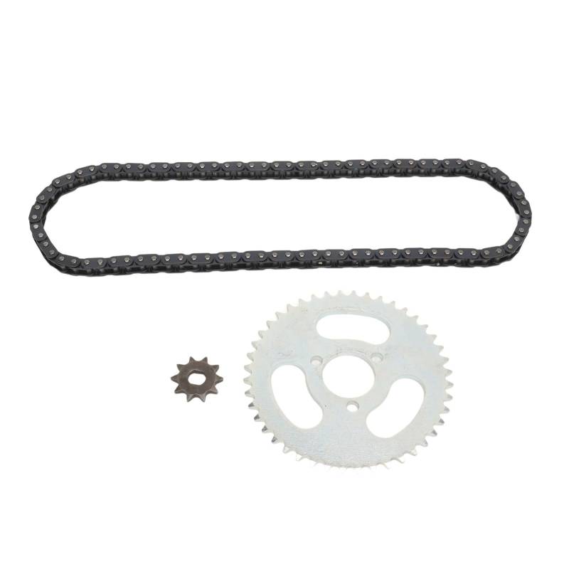 REXVTNS T8F -Gangkette Set | 44T 3 Loch & 10t 10H -Kettenrad mit 88 Verbindungsantriebskette | Stahl- und Aluminiumlegierung für Motorrad/ATV/Fahrt | DIY -Übertragungs -Kit von REXVTNS