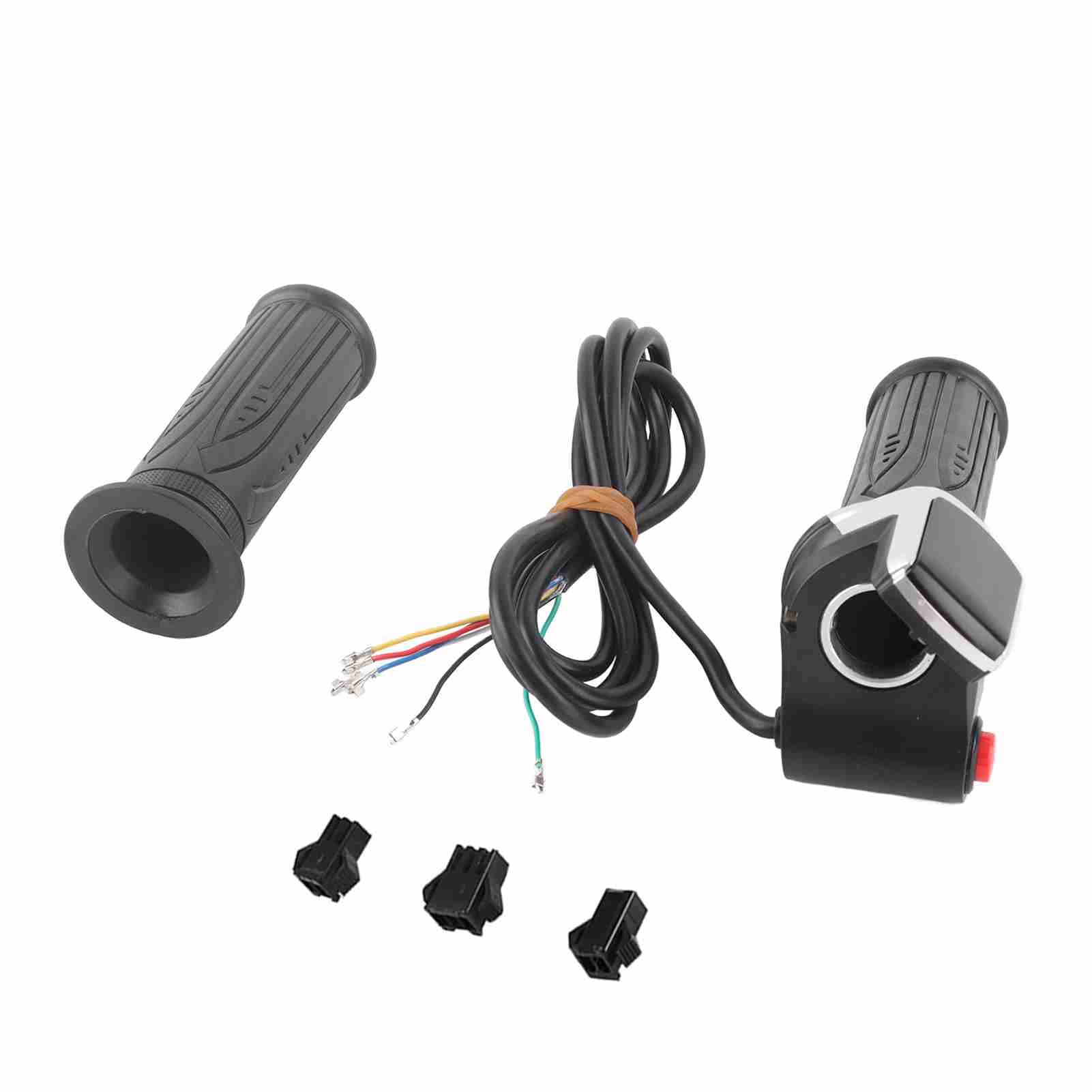 Weather - protected LCD Handlebar Grip | 36V / 48V Throttle for Electric Ride/Scooter/Car | Ergonomic Secure - grip Design | 1.5m Cable with LED Display (36V) von REXVTNS