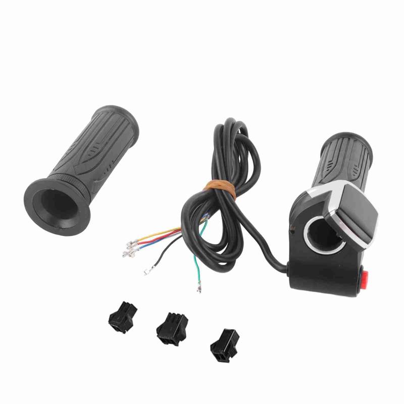 Weather - protected LCD Handlebar Grip | 36V / 48V Throttle for Electric Ride/Scooter/Car | Ergonomic Secure - grip Design | 1.5m Cable with LED Display (36V) von REXVTNS