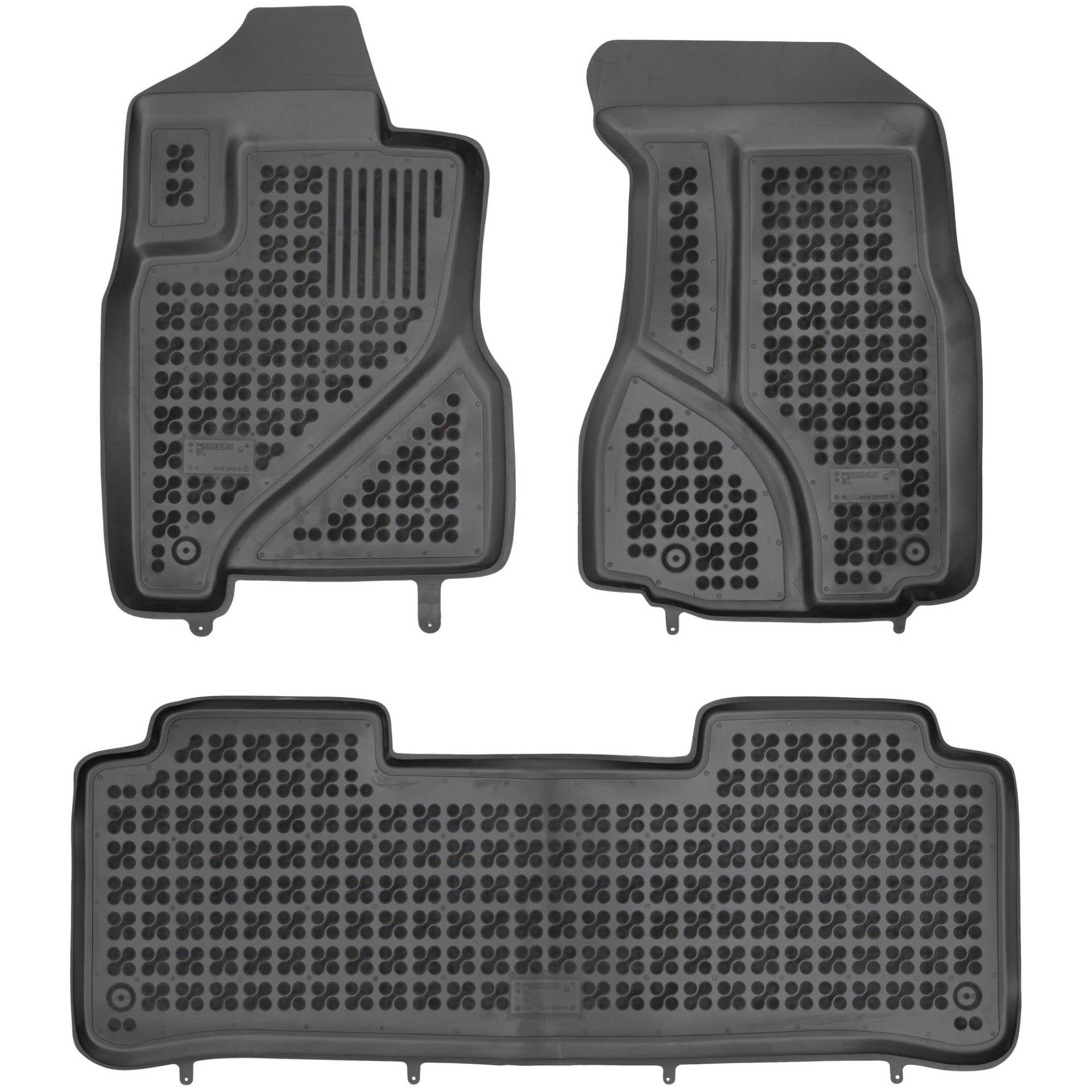 REZAW - PLAST Antirutschmatten Auto fußmatten passt für Honda CR-V II 2001-2006 Kompletter Schutz für Ihr Auto bei Allen Wetterbedingungen mit perfekt passenden Anti rutsch gummimatten von REZAW - PLAST