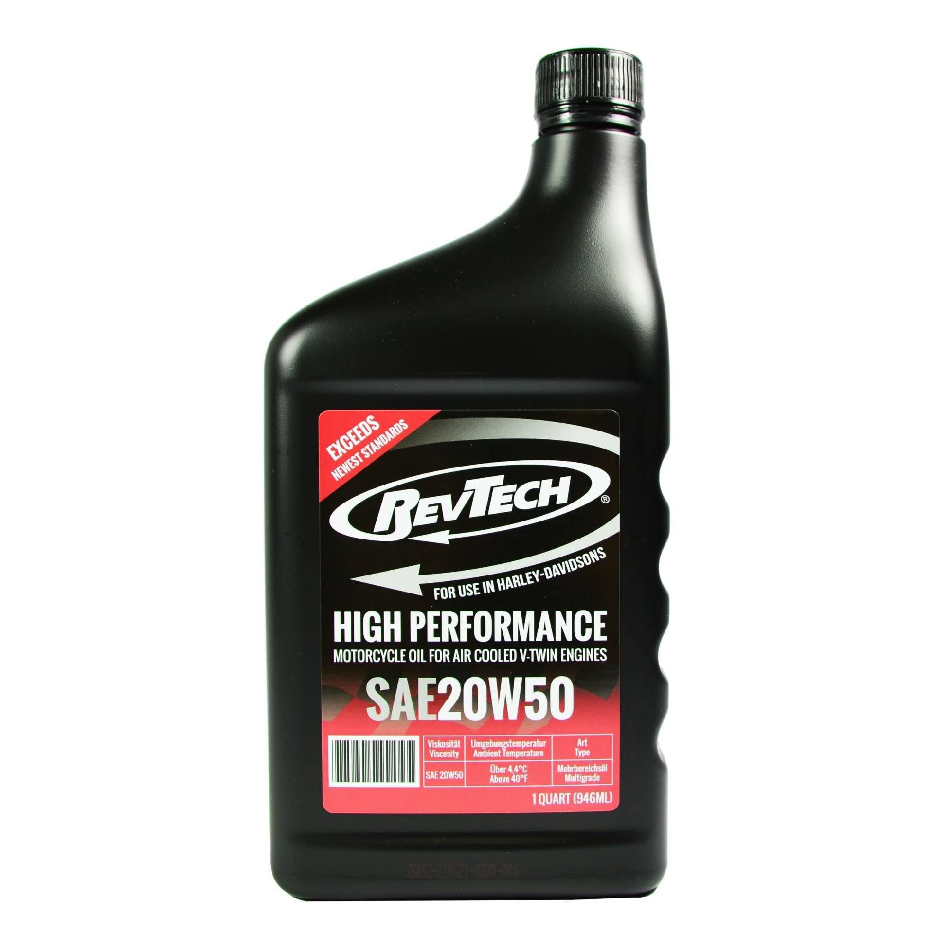 RevTech Hochleistungs SAE 20W50 Motoröl Öl mineralisch für Harley (0,946L) von RevTech