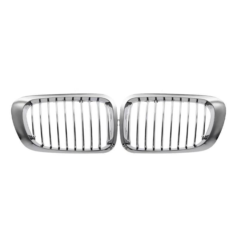 Auto Frontgrill 2 Stück Chrom Vorne Niere Kühlergrill Für E46 M3 325Ci 3 Serie 2DR 1999 2000-2004 2005 2006 Kühlergrill von RFSHOP
