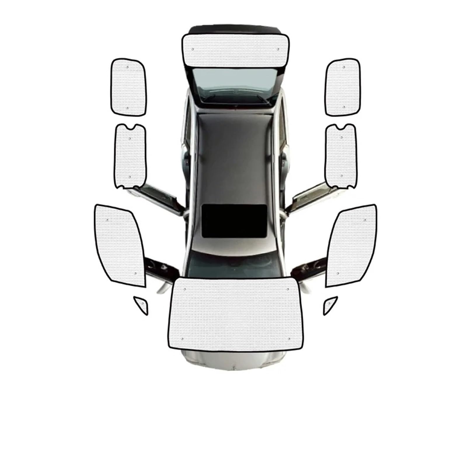 Autofenster Sonnenschutz Auto-Vollabdeckungen Zusammenklappbare Sonnenblenden Fensterschattierung, Sonnenschutz Zubehör Für Nissan NV 200 Evalia Vanette 2010~2014 2015 2016 Solljusskydd(All Sunshade Autofenster Sonnenschutz Auto-Vollabdeckungen Zusammenklappbare Sonnenblenden Fensterschattierung, Sonnenschutz Zubehör Für Nissan NV 200 Evalia Vanette 2010~2014 2015 2016 Solljusskydd(All Sunshade von RFSHOP