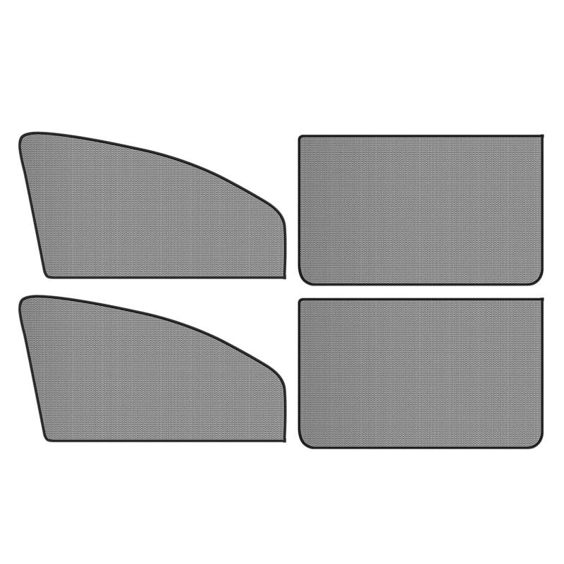Autofenster Sonnenschutz Autofenstervorhang Autofensterrollo Mit Magnet UV-blockierender Magnetischer Fensterschutz Sichtschutz Sonnenschutzvorhang Atmungsaktiv Solljusskydd(B 4Pcs) von RFSHOP