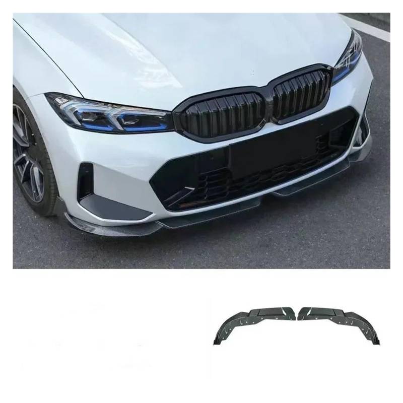 Frontspoiler 2 Teile/Satz Für 3 Serie G20 G28 Lci 2023 2024 2025 + Schwarz Glänzend MP Stil Front Stoßstange Splitter Lip Spoiler Diffusor Schutz Body Kit Abckung Auto Frontstoßstange(Carbon Look) von RFSHOP