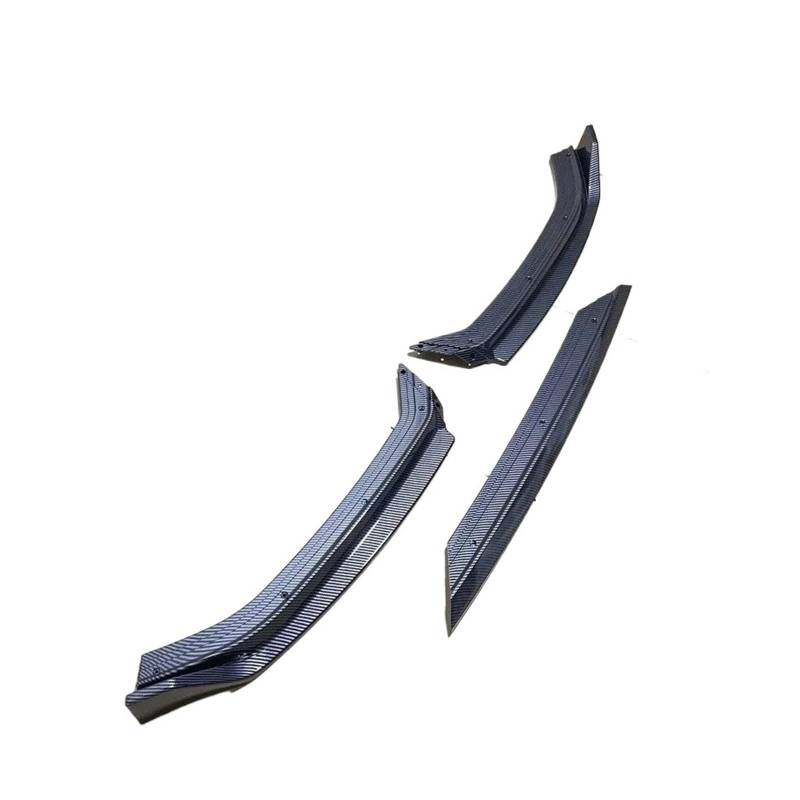 Frontspoiler 3Pcs Auto Vorderen Stoßfänger Lip Spoiler Splitter Diffusor Separator Bodykits Glanz Schwarz Für VW Für Polo MK6 6R 6C Für TSI TGI MPI 2018-2020 2021 Auto Frontstoßstange(Carbon Look) von RFSHOP