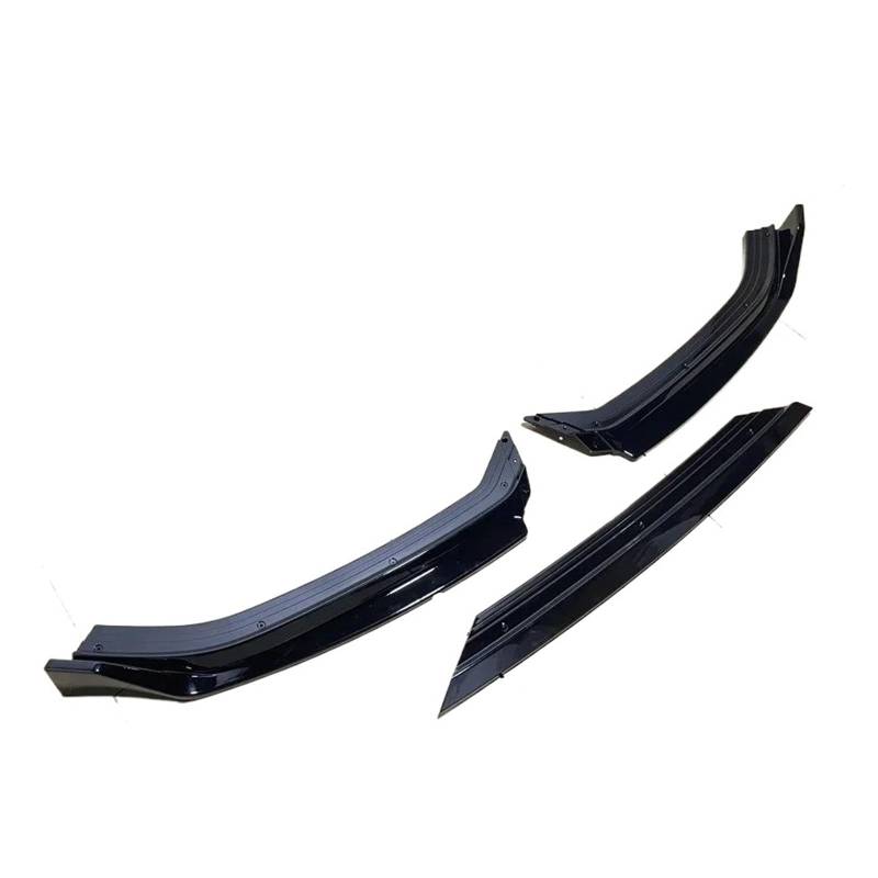 Frontspoiler 3Pcs Auto Vorderen Stoßfänger Lip Spoiler Splitter Diffusor Separator Bodykits Glanz Schwarz Für VW Für Polo MK6 6R 6C Für TSI TGI MPI 2018-2020 2021 Auto Frontstoßstange(Gloss Black) von RFSHOP