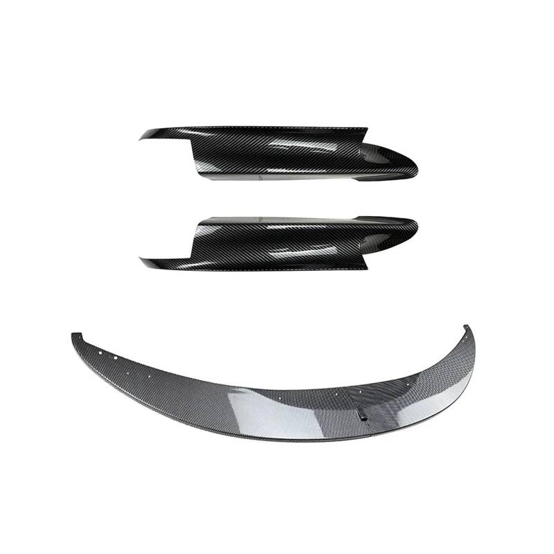 Frontspoiler 4 STÜCKE Für 3er Für M3 E90 E91 E92 E93 2006-2008 2009 2010 2011 2012 2013 Frontstoßstange Lip Splitter Diffusor Spoiler ABS Gloss Black Body Kit Auto Frontstoßstange(Lip BumperCarbonLo von RFSHOP