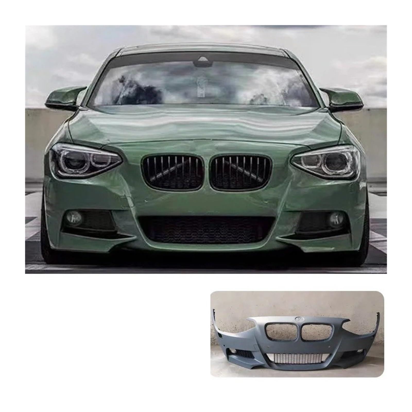 Frontspoiler Anzug Frontstoßstange Für Fließheck 1er F20 Große Donnerversion Für M2 Surround 116i 125i Modifizierter M2c Auto Frontstoßstange(MT Front Bar) von RFSHOP