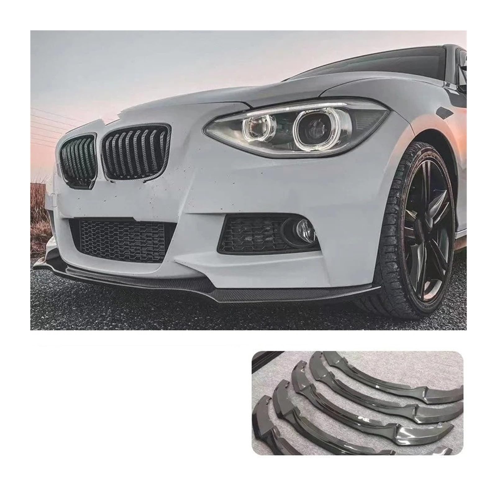 Frontspoiler Anzug Frontstoßstange Für Fließheck 1er F20 Große Donnerversion Für M2 Surround 116i 125i Modifizierter M2c Auto Frontstoßstange(MT Front Lip) von RFSHOP