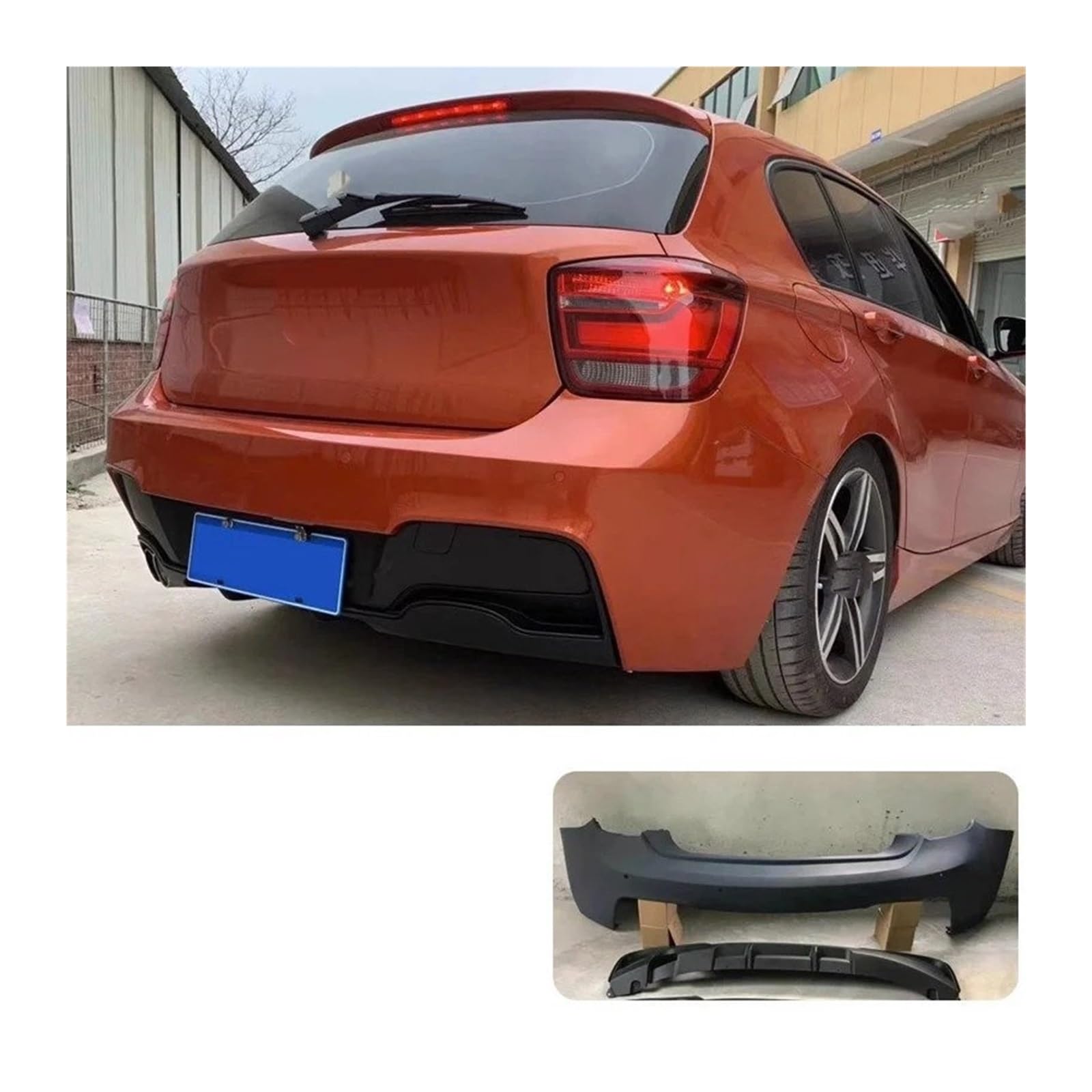 Frontspoiler Anzug Frontstoßstange Für Fließheck 1er F20 Große Donnerversion Für M2 Surround 116i 125i Modifizierter M2c Auto Frontstoßstange(MT Rear Bar) von RFSHOP