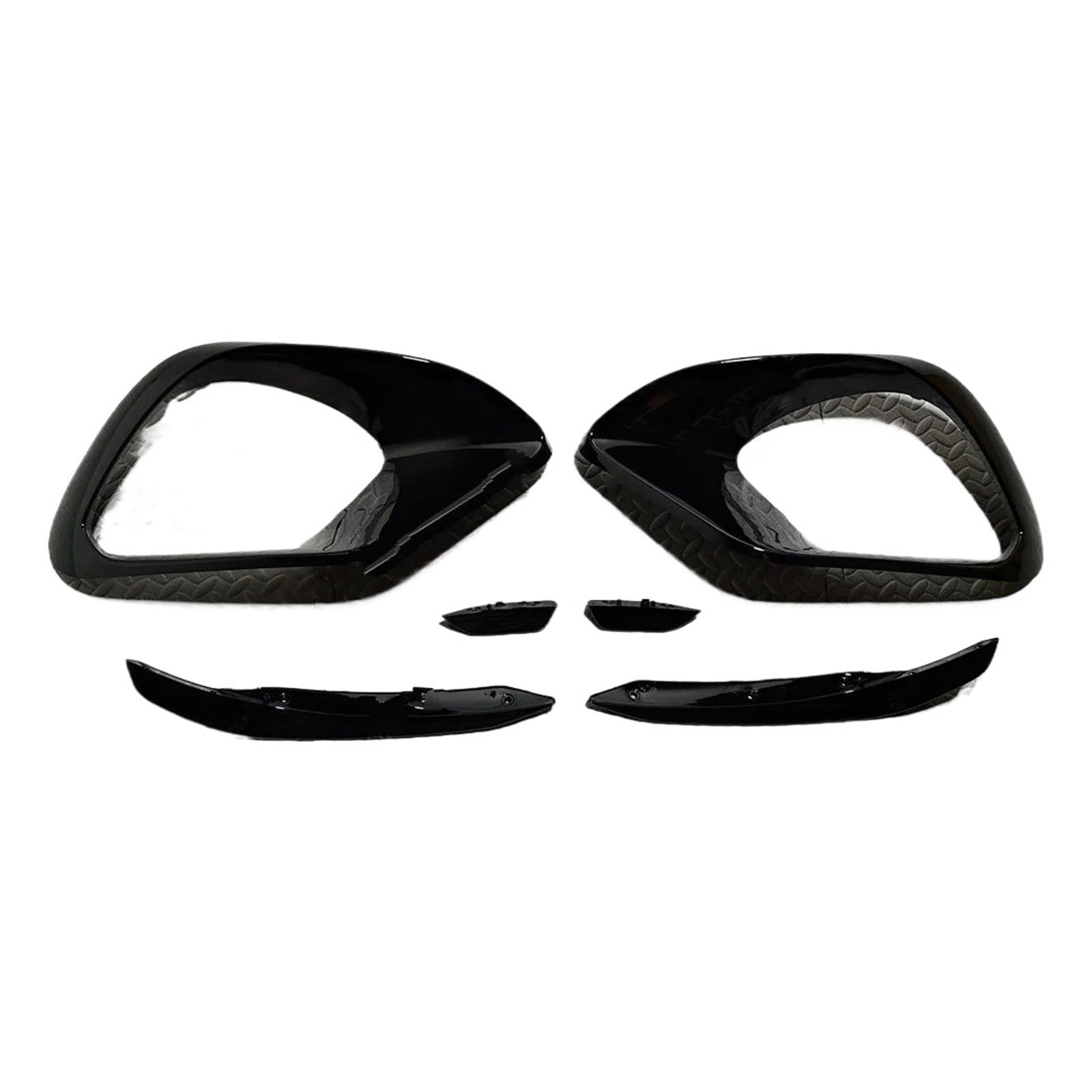 Frontspoiler Auto Frontspoiler Frontlippe Bla Unterer Kühlergrill Canard ABS Bodykits Tuning Für Benz C118 W118 CLA45 Für AMG 2019 2020 2021 2022 2023 Auto Frontstoßstange(One Set 6Pcs) von RFSHOP
