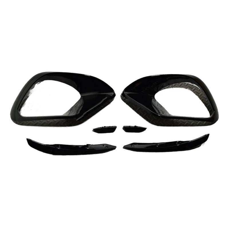 Frontspoiler Auto Frontspoiler Frontlippe Bla Unterer Kühlergrill Canard ABS Bodykits Tuning Für Benz C118 W118 CLA45 Für AMG 2019 2020 2021 2022 2023 Auto Frontstoßstange(One Set 6Pcs) von RFSHOP