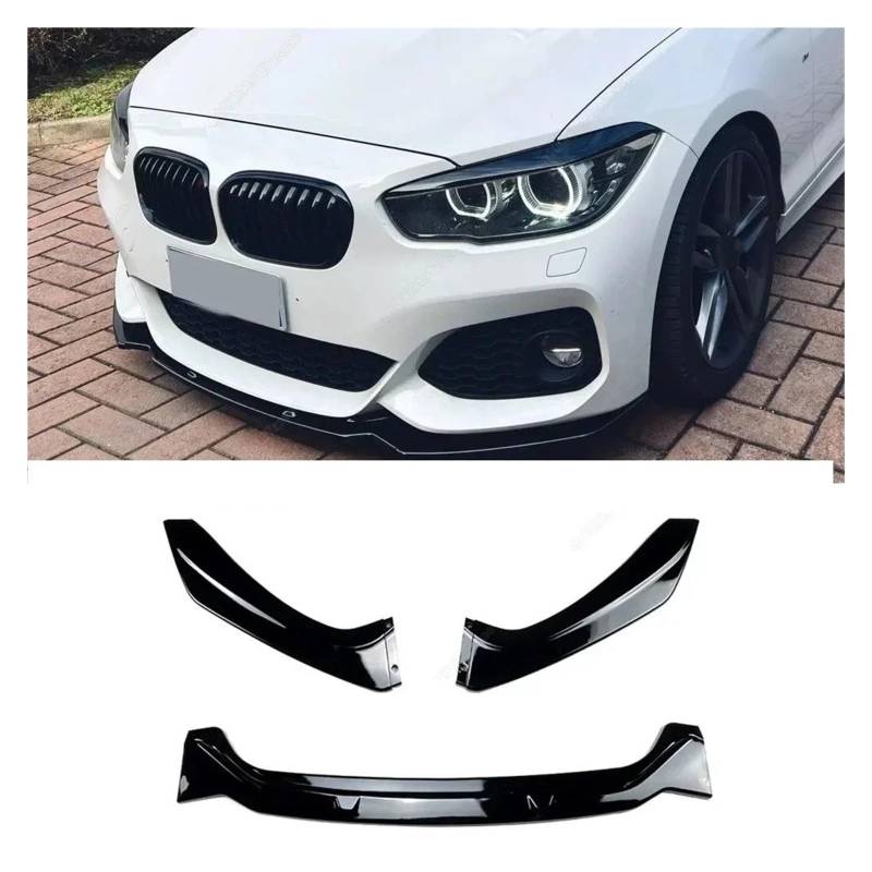 Frontspoiler Auto Frontspoilerlippe Splitter Diffusor Abckung Bodykits Tuning Glanz Schwarz Für 1er F20 F21 Fließheck 2011-2015 2016 2017 2018 2019 Auto Frontstoßstange(Sport Gloss Black) von RFSHOP