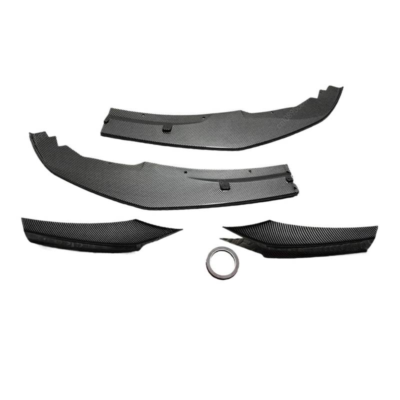 Frontspoiler Auto Frontspoilerlippe Splitter Nebelscheinwerfer Kühlergrill Tuning Für 1er F20 F21 120d 120i M135i Pack Pre-LCI 2012 2013 2014 2015 Auto Frontstoßstange(4Pcs Carbon Look) von RFSHOP