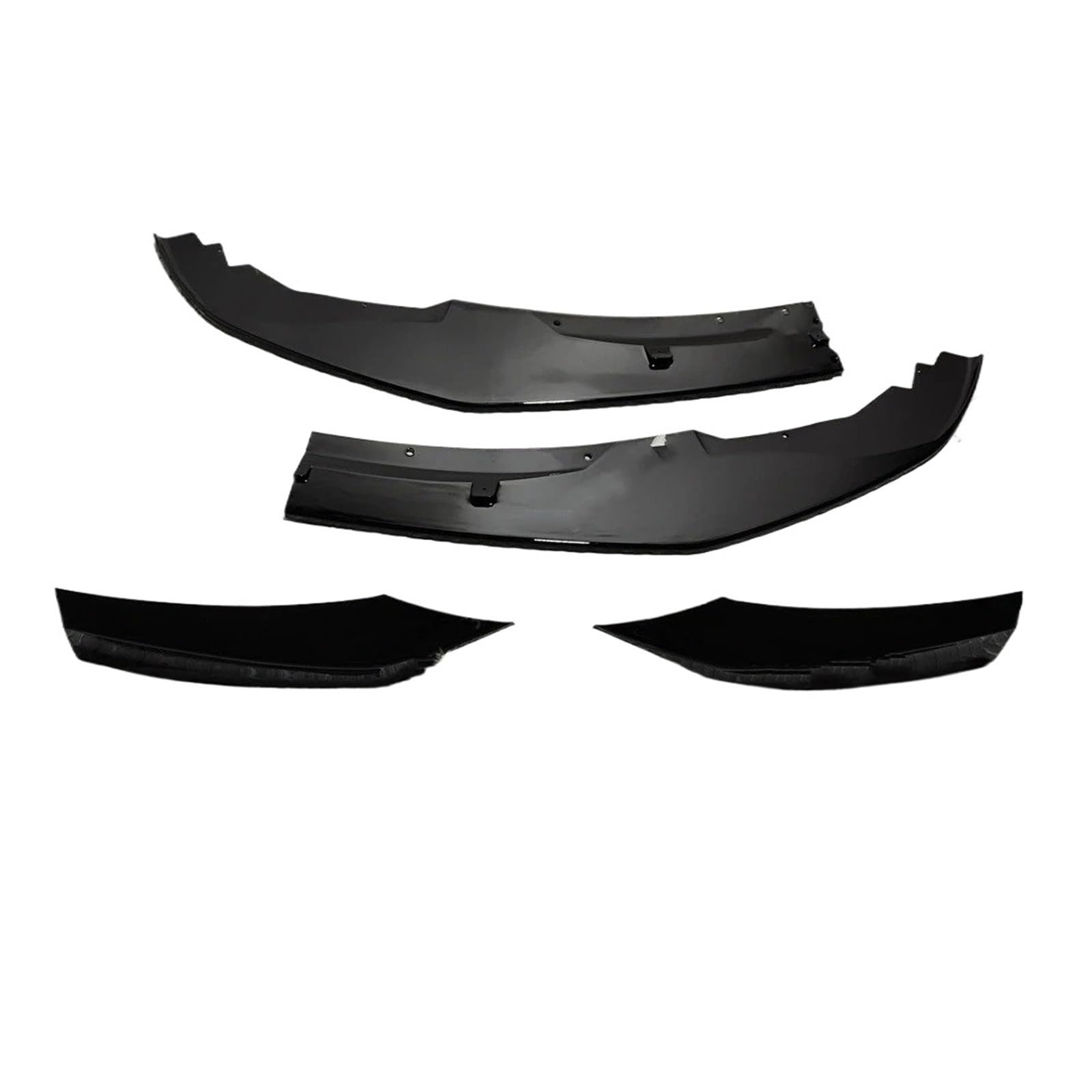 Frontspoiler Auto Frontspoilerlippe Splitter Nebelscheinwerfer Kühlergrill Tuning Für 1er F20 F21 120d 120i M135i Pack Pre-LCI 2012 2013 2014 2015 Auto Frontstoßstange(4Pcs Gloss Black) von RFSHOP