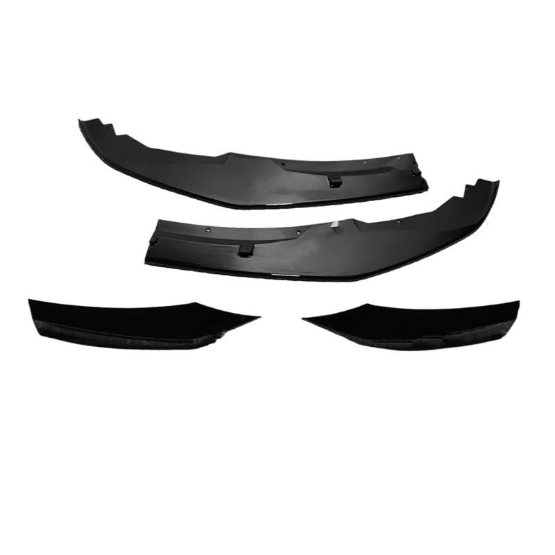 Frontspoiler Auto Frontspoilerlippe Splitter Nebelscheinwerfer Kühlergrill Tuning Für 1er F20 F21 120d 120i M135i Pack Pre-LCI 2012 2013 2014 2015 Auto Frontstoßstange(4Pcs Gloss Black) von RFSHOP