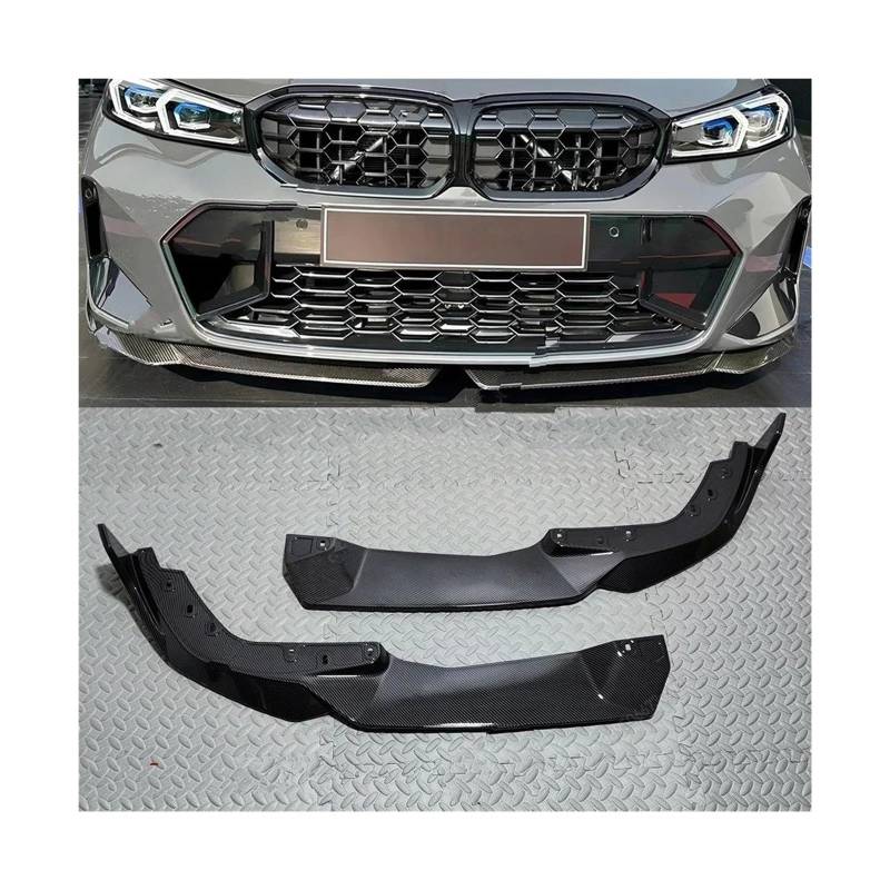 Frontspoiler Auto Frontstoßstange Lip Body Kit Spoiler Splitter Stoßstange Canard Lip Zubehör Tuning Für 3 Serie G20 G21 Sport 2019 2020 2021 2022 2023 2024 Auto Frontstoßstange(2022-2024Carbon Look) von RFSHOP