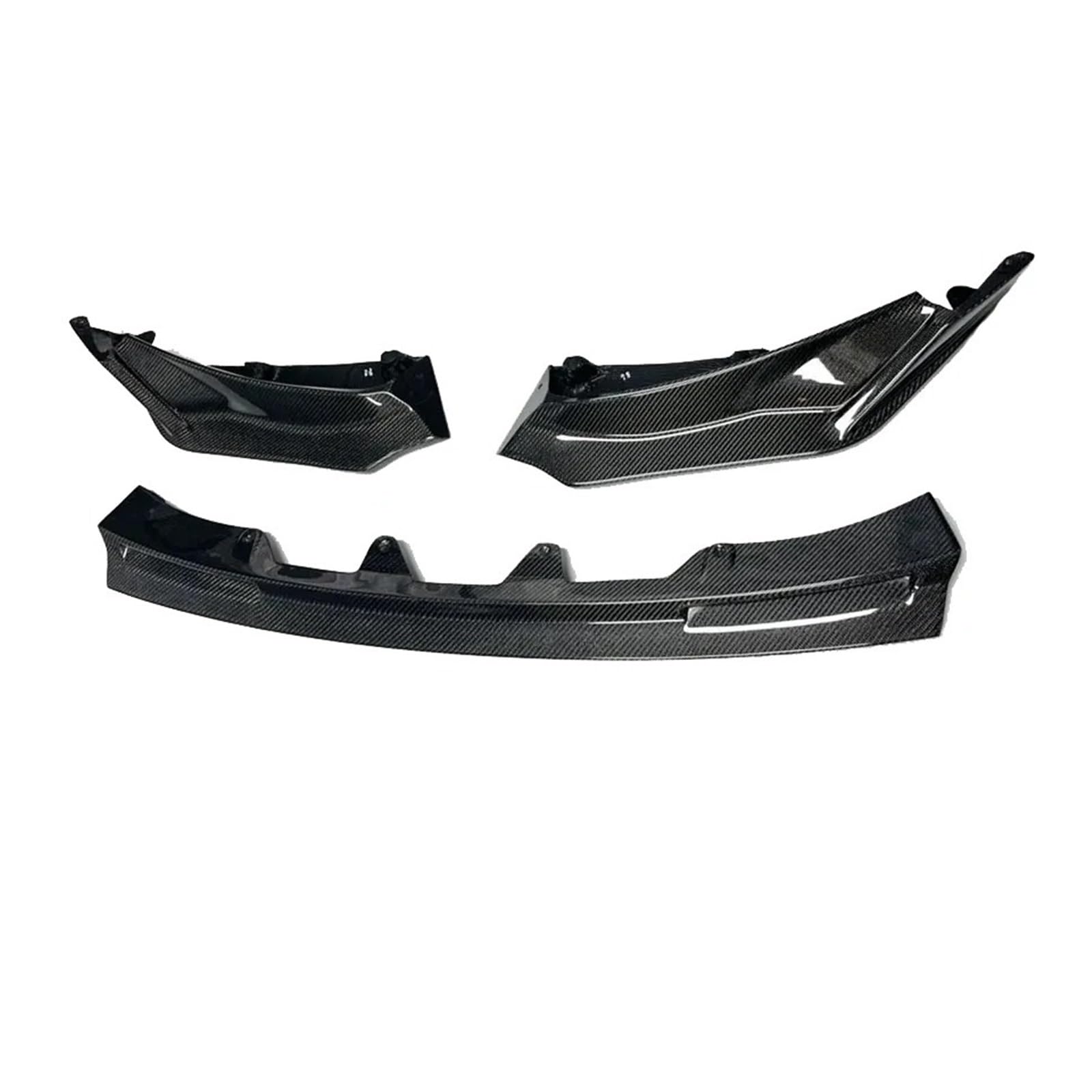 Frontspoiler Auto-Frontstoßstange-Umlenker-Spoiler-Diffusor Frontlippe Kinn Verbessertes Bodykit Für M3 G80 Für M4 G82 G83 V-Stil Kohlefaser Auto Frontstoßstange(Wet Carbon Fiber) von RFSHOP