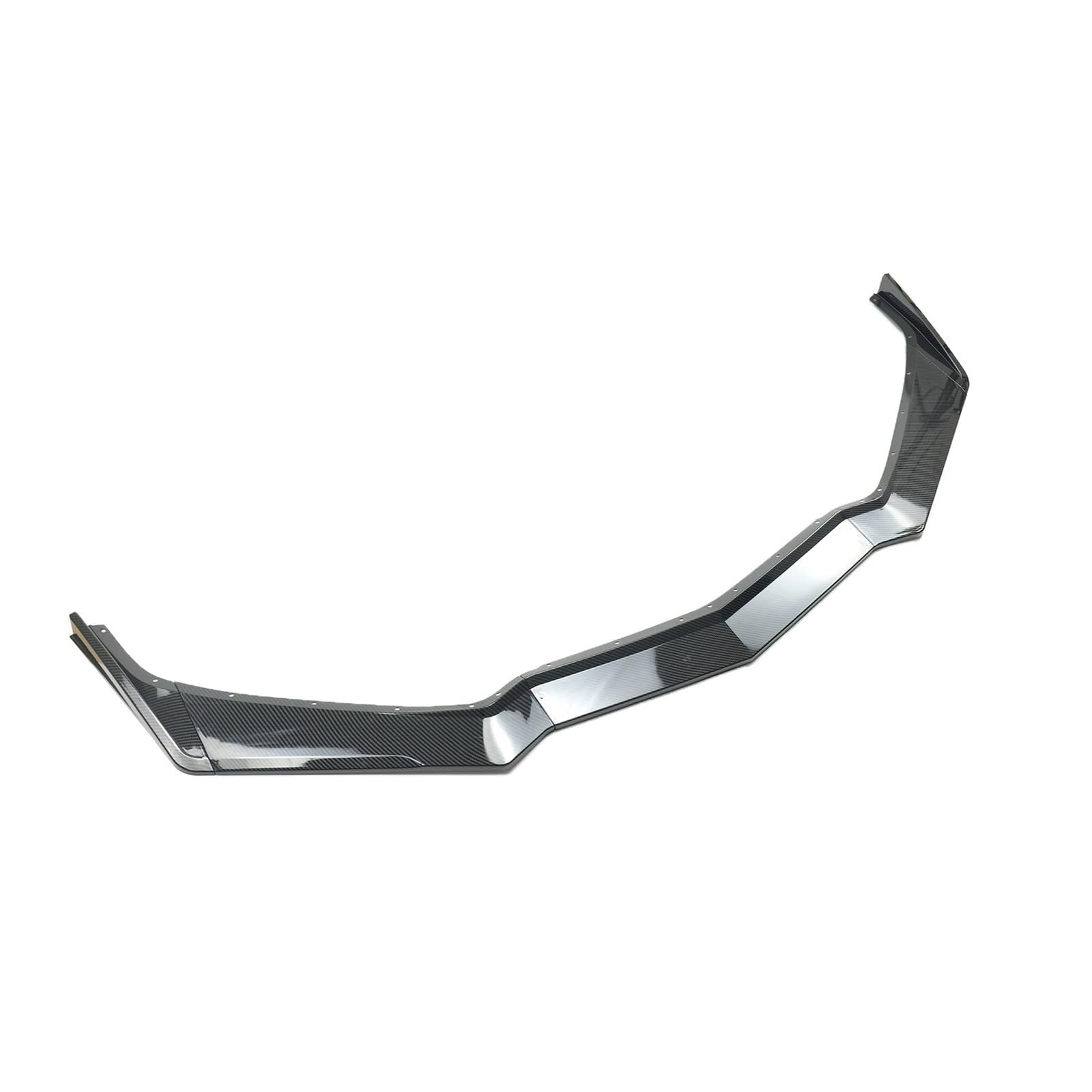 Frontspoiler Autozubehör 5 STÜCKE Stil Diffusor Frontschürze Lippe Carbon Fiber Print Schwarz Splitter Ecke Für Chevy Für Corvette C8 2020 2021 2022 Auto Frontstoßstange(Kohlefaser-Stil) von RFSHOP