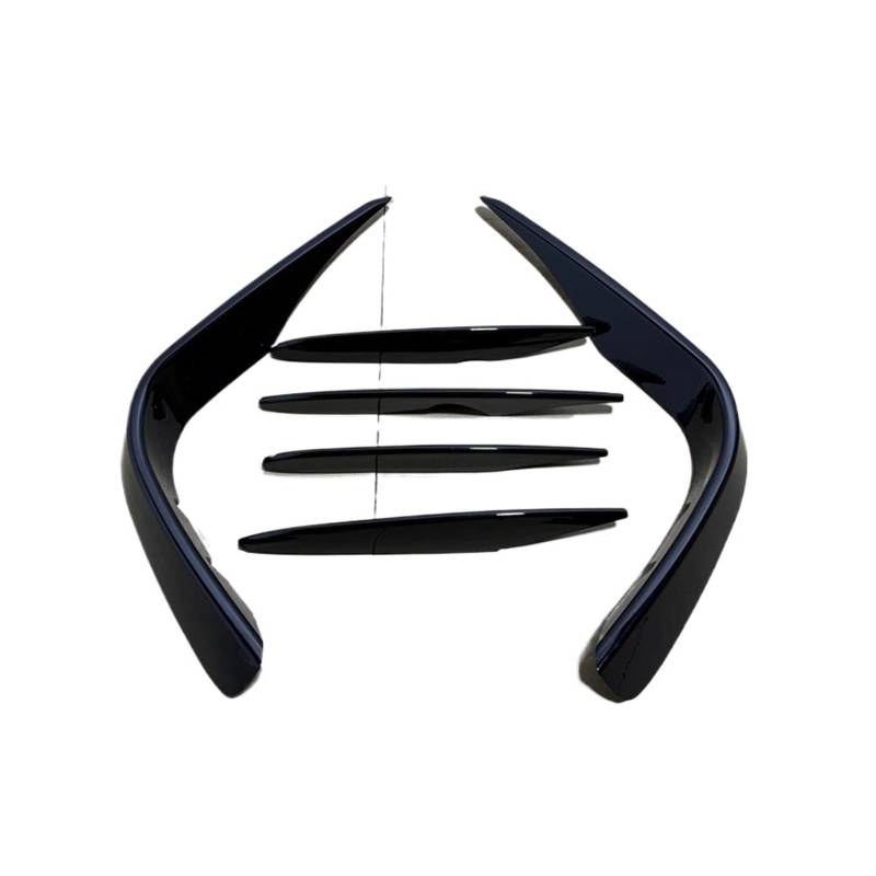 Frontspoiler Body Kit Carbon Fiber Bumper Lip Heckdiffusor Spoiler Tuning Zubehör Für Tesla Für Moll 3 Für Y 2017 2018 2019 2020 2021 2022 2023 2024 Auto Frontstoßstange(Gloss Black) von RFSHOP