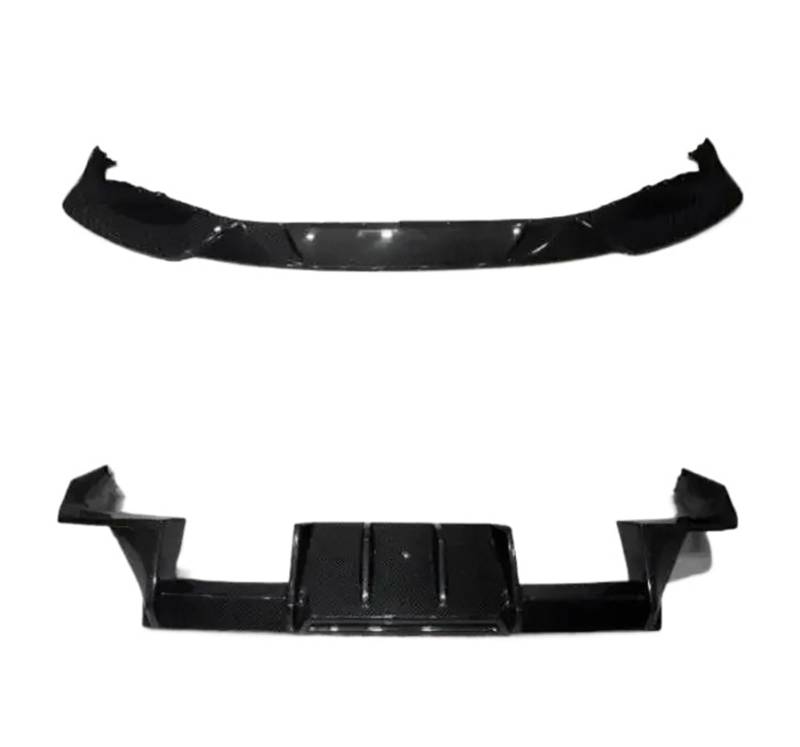 Frontspoiler Echtes Trockenes Carbon Stoßfänger Vorne Lippe Heckdiffusor Spoiler Seitenschweller R44 Ganzkörper-Kit Für G87 Für M2 2023 2024 Auto Frontstoßstange(Body kit A) von RFSHOP