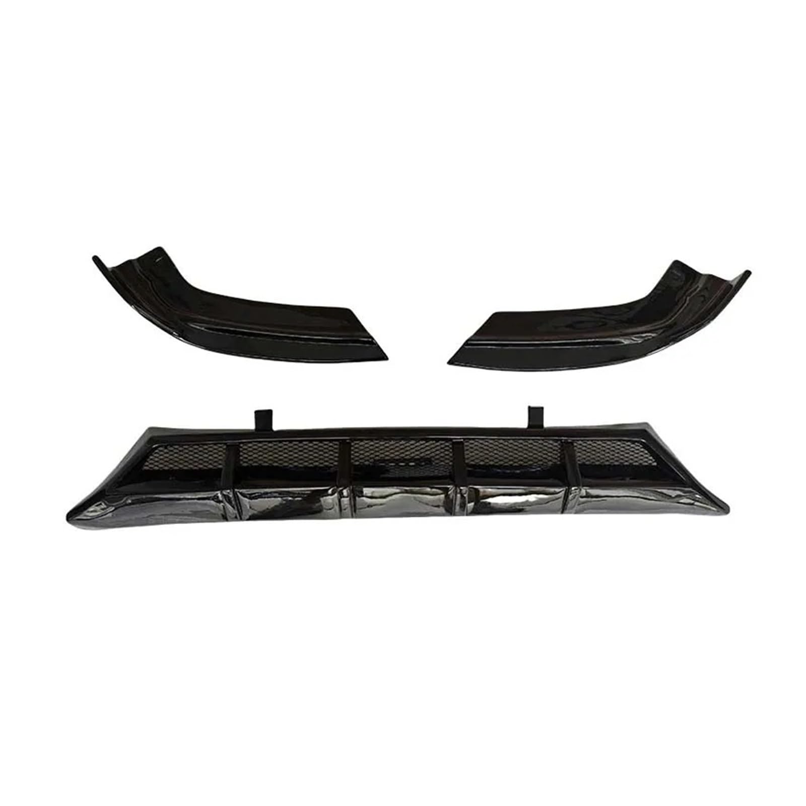 Frontspoiler Front Lip Separator DREI-Abschnitt Schild Spoiler Auto Teile Für Geely 2021 2022 2023 2024 Auto Frontstoßstange(Bright Black) von RFSHOP