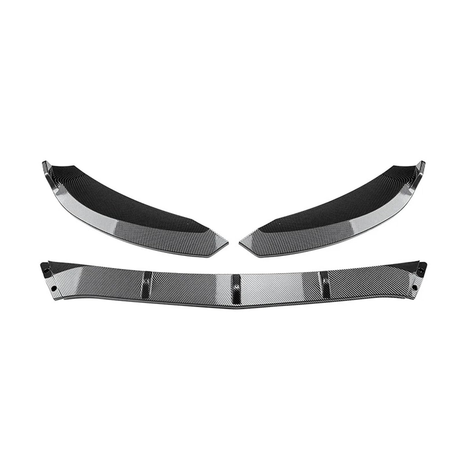 Frontspoiler Front Lip Splitter Diffusor Body Kit Spoiler Stoßstange Wache Schutz Für Benz C-Klasse W205 C180 C200 260 2015 2016 2017 2018 Für AMG Auto Frontstoßstange(Carbon Look) von RFSHOP