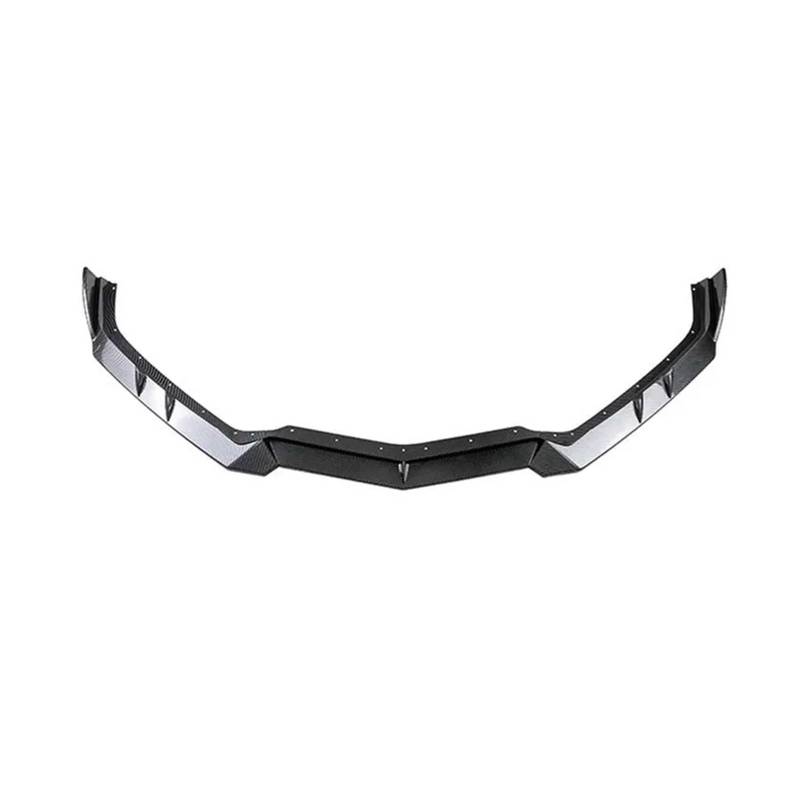 Frontspoiler Frontschürze Lip Separator ABS Material Schutzhülle Spoiler Auto Teile Für Chevrolet Für Corvette Für C8 Auto Frontstoßstange(Carbon Fiber Pattern) von RFSHOP