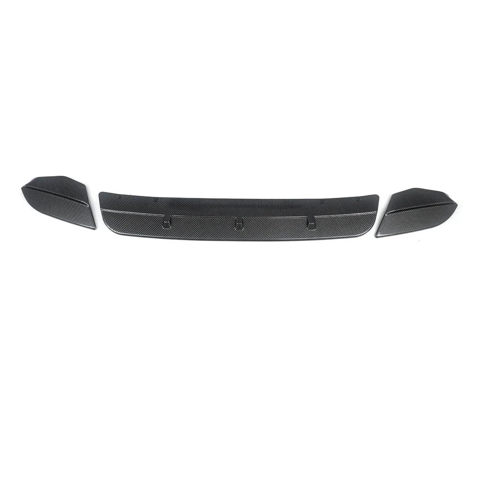 Frontspoiler Frontspoiler Lip Gloss Schwarz/Carbon Fiber Look Auto Lower Splitter Schutz Platte Klinge Fü X3M F97 X4M F98 2019 2020 2021 2022 Auto Frontstoßstange(Kohlefaser-Optik) von RFSHOP