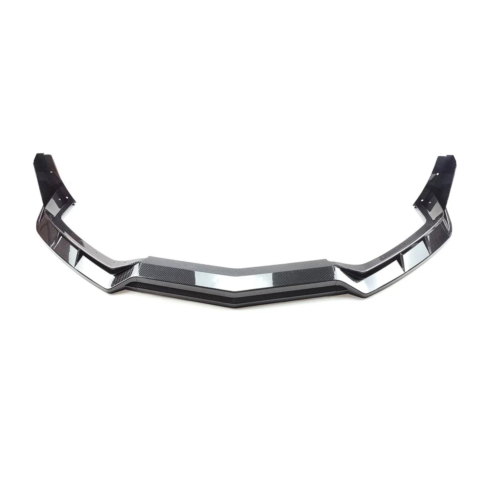 Frontspoiler Frontspoilerlippe Carbonfaser-Look Mattschwarz Glänzend Schwarz Auto-Body-Kit Für Chevy Für Corvette C8 Z51 STG 3 Winglet 2020 2021 2022 2023 Auto Frontstoßstange(Kohlefaser-Optik) von RFSHOP